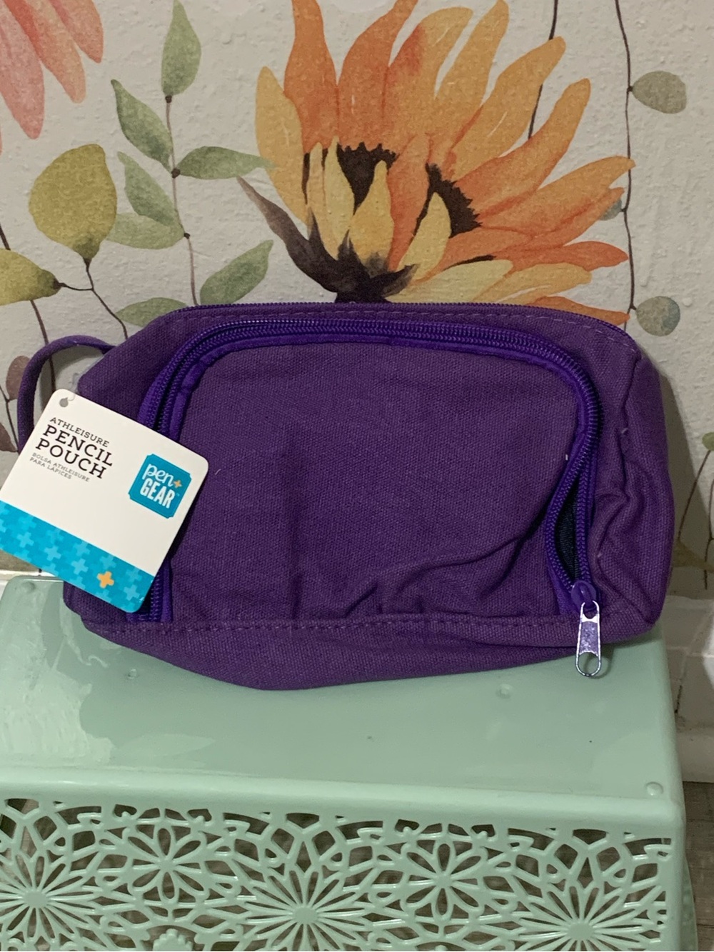 🟢 Purple Pencil Pouch